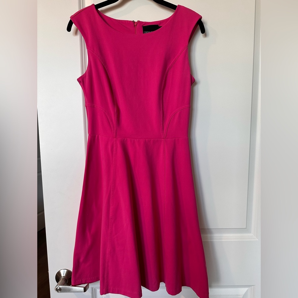 Cute Cynthia Rowley A-line dress, hot pink